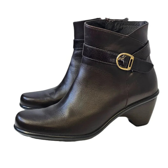 Dansko Womens Ryan Brown Leather Ankle Booties Size 41 US 10.5 - Picture 10 of 14